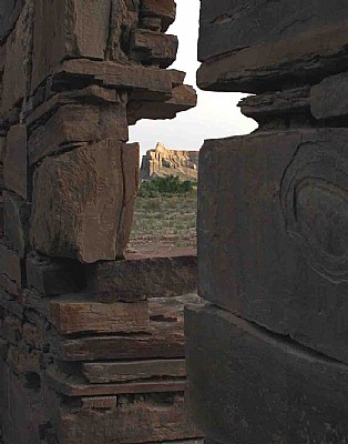 Through the stone wall