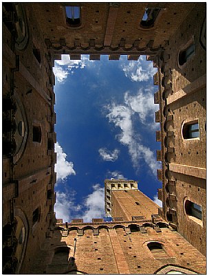beautiful sky in Siena