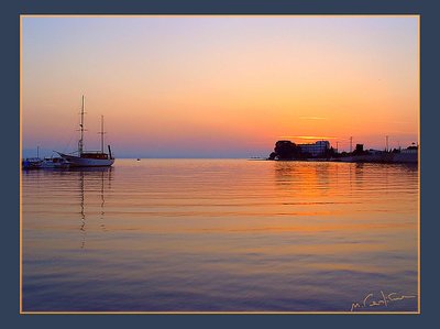 panoramic sunset view