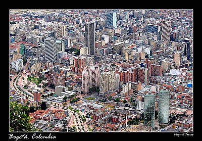 Over Bogota's Downtown