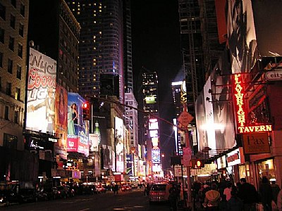 Time Square at night