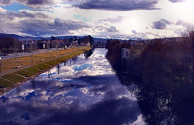 River Blue Shadows in Blue