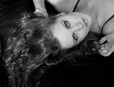 Diana on Black Sheets BW