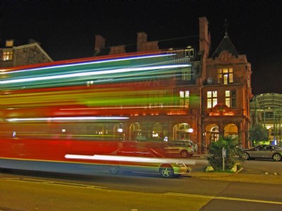 Bus at the speed of light