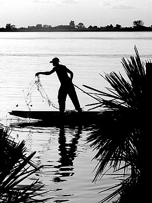 Pêcheur sur le Niger