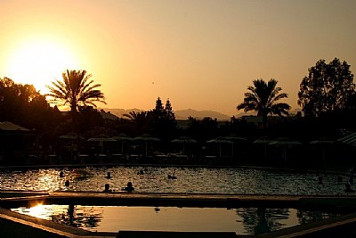 Pattern In Swimming Pool'S Silhouette