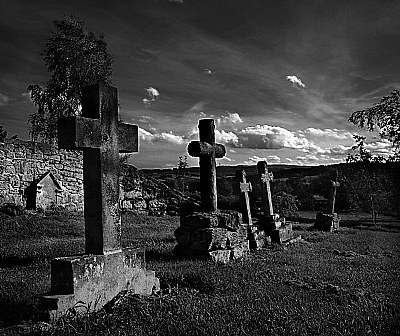 Country Churchyard Crosses