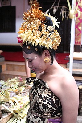 Ita in balinese dress