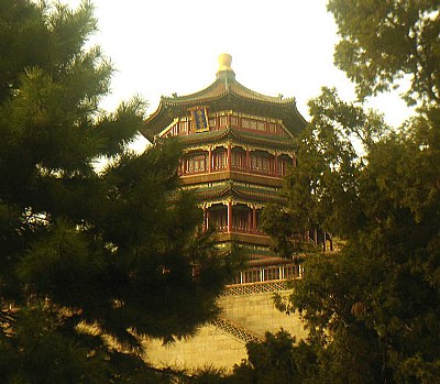 Pagoda & Trees in Yiheyuan