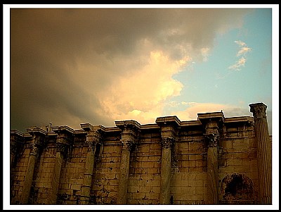 clouds over roman ruins... 