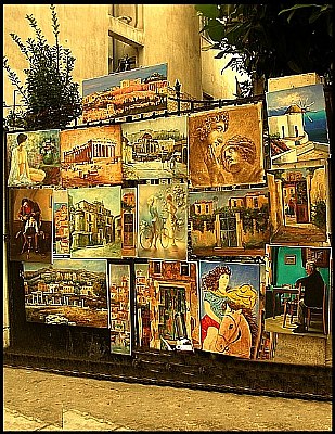 a street gallery....