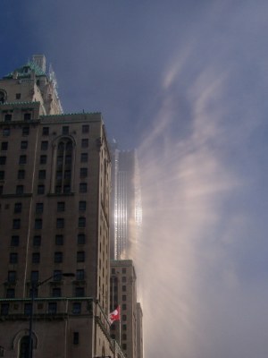 Toronto lake fog