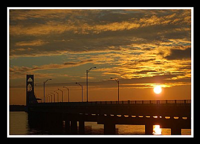 Newport Bridge Silhouette