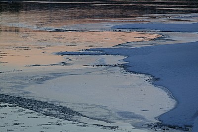 icy river