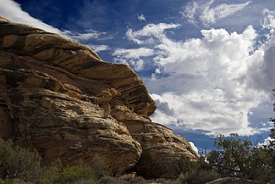 rock and sky