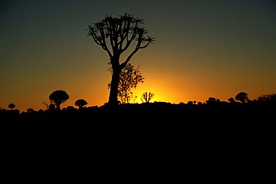 Sunset over Namibia
