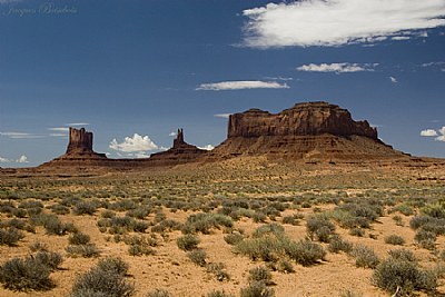 entering monument valley
