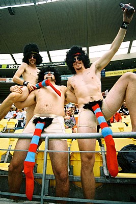fun costumes at the rugby
