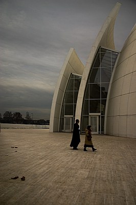 In front of Meier's church