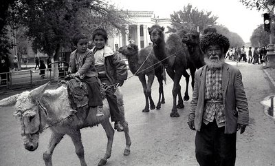 Grandfather and grandsons.