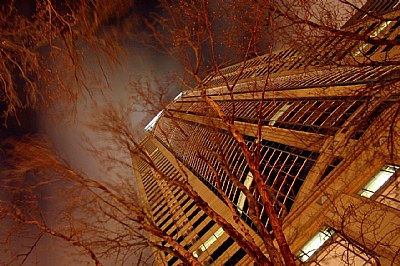 WaMu Tower at Night