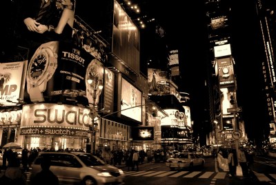 Times Square in Black & White