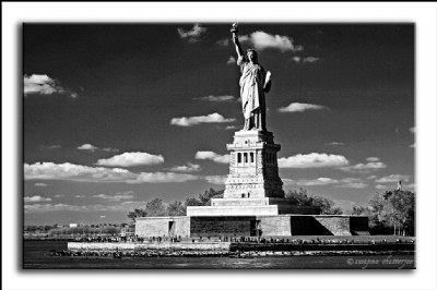 Statue Of Liberty - Black & White
