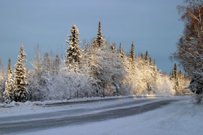 highway near Fairbanks AK