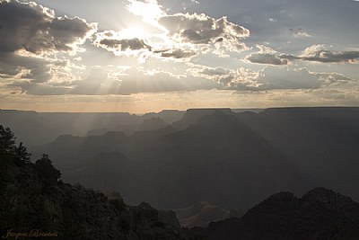 sunset in the grand canyon 2