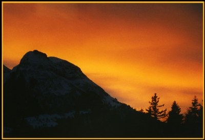 Evening on the mountains