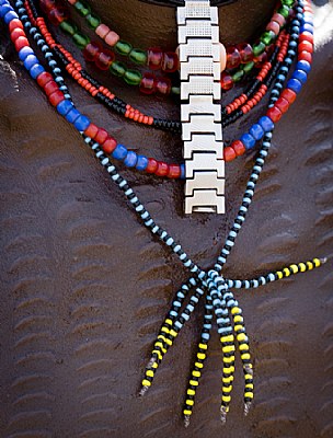 Karo man, chest detail