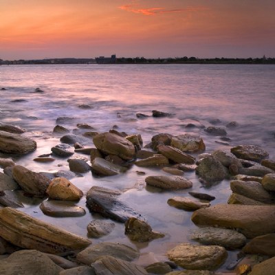 Harbour Sunset (stitch)