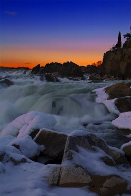 Sunset over Great Falls