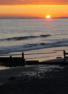 Sunset at Tywyn