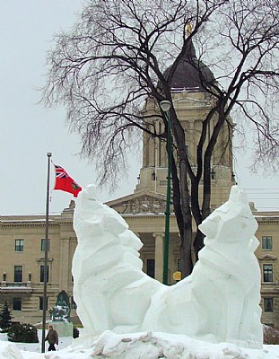 Howling Wolves at the Legislature