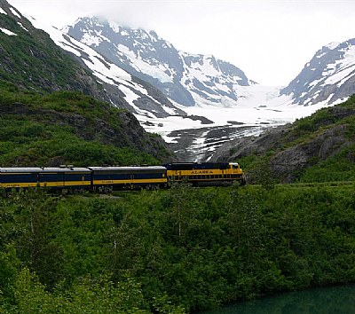 Glacier by rail