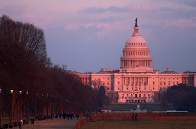 Capitol in sunset lighting