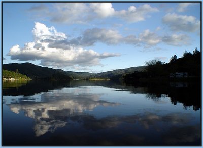 Reflection of the clouds