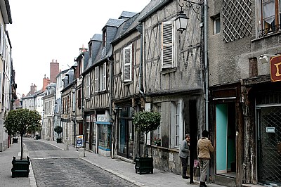 street at bourges-france