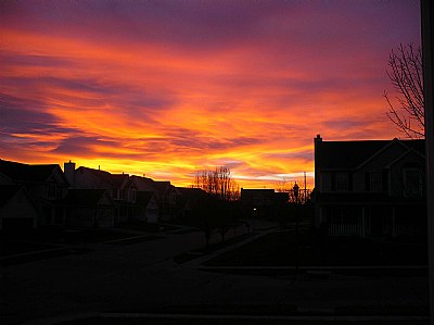 Sunset from our window