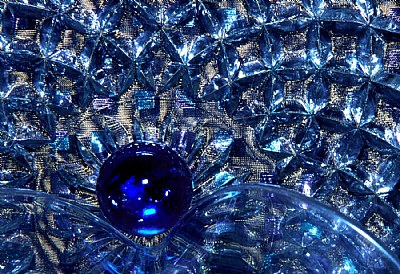 Blue Glass Abstract