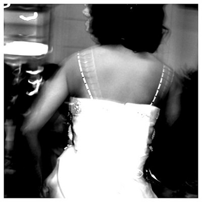 behind the bride