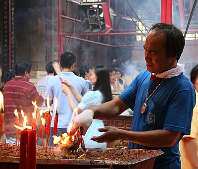 in the temple