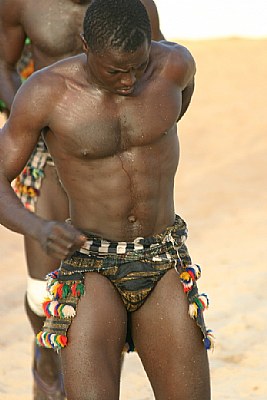Wrestler in The  Gambia