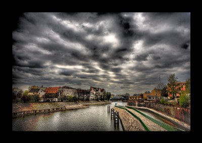 Odra river in Wroclaw