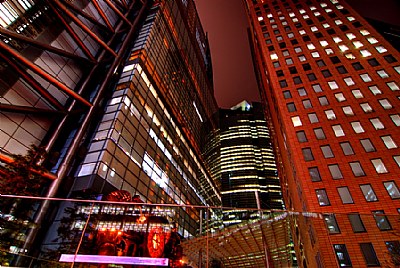Shiodome lit up