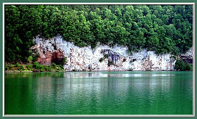 Green Drina river