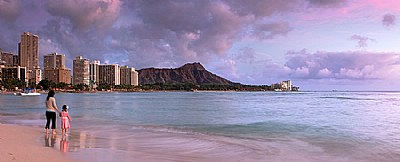 Waikiki Sunset Panorama