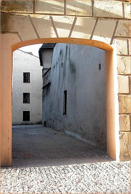 In the sun and shadow