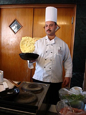 Preparing Omelet